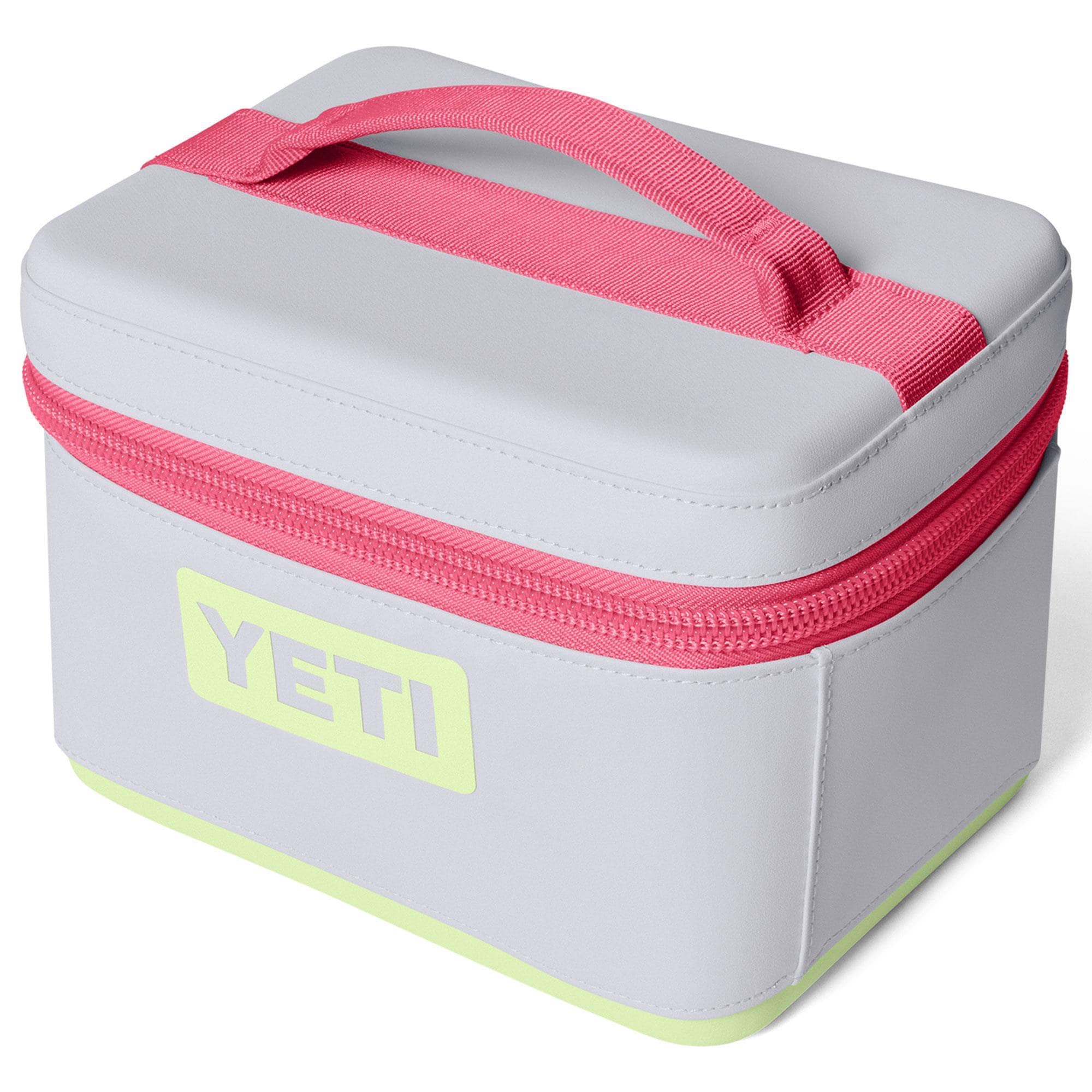 SUMMER PACKAGE とWINTER PACKAGE YETI Daytrip 3L Insulated Snack Box in Mist, Pink and Grasshopper