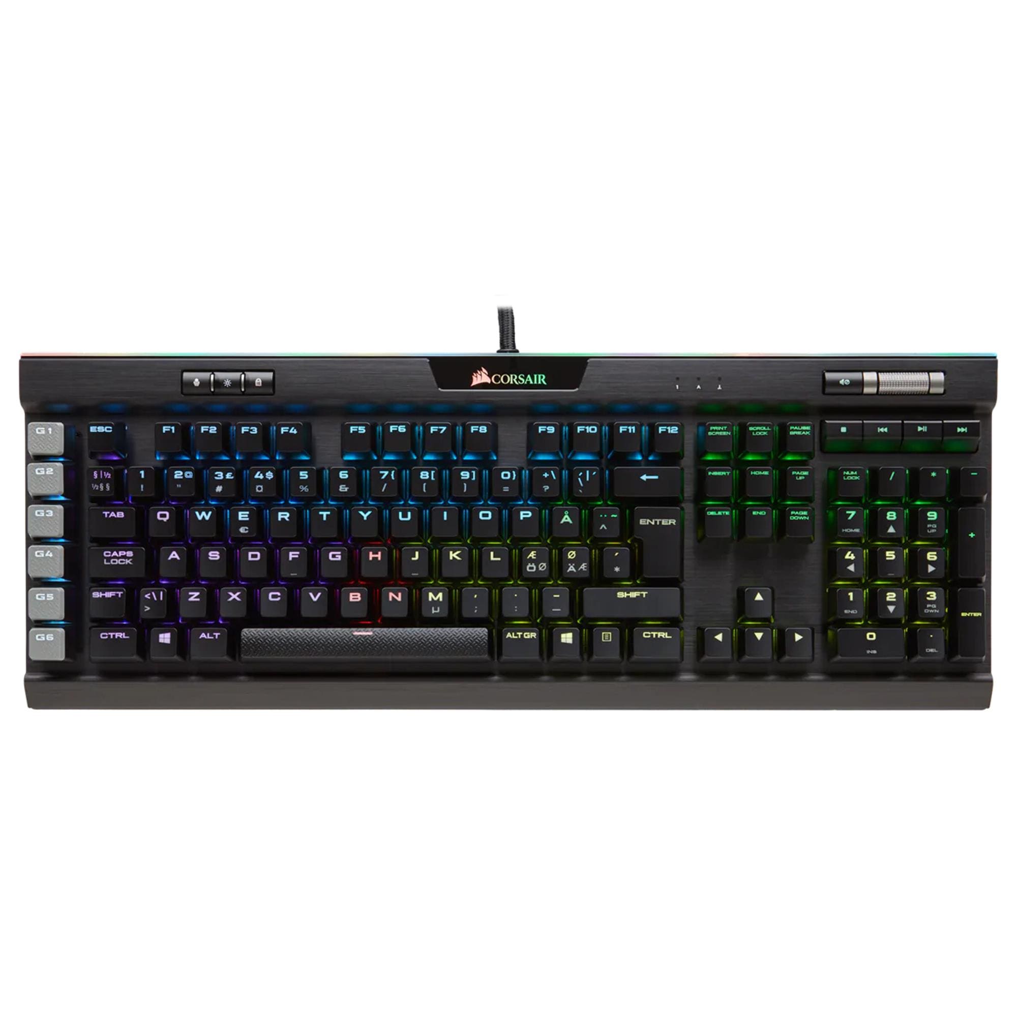 Hvis Krønike sjælden Corsair K95 RGB Platinum Mechanical Gaming Keyboard - Cherry MX Brown in  Black | NFM