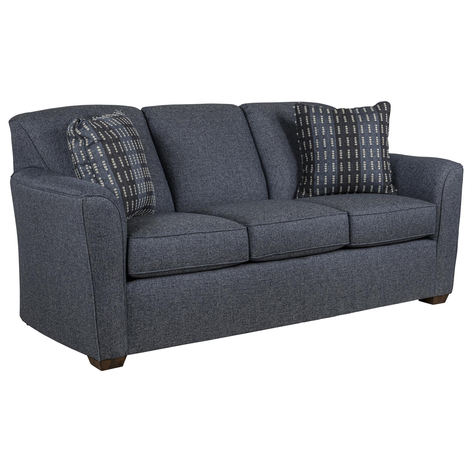 Flexsteel Lakewood Stationary Sofa in Denim