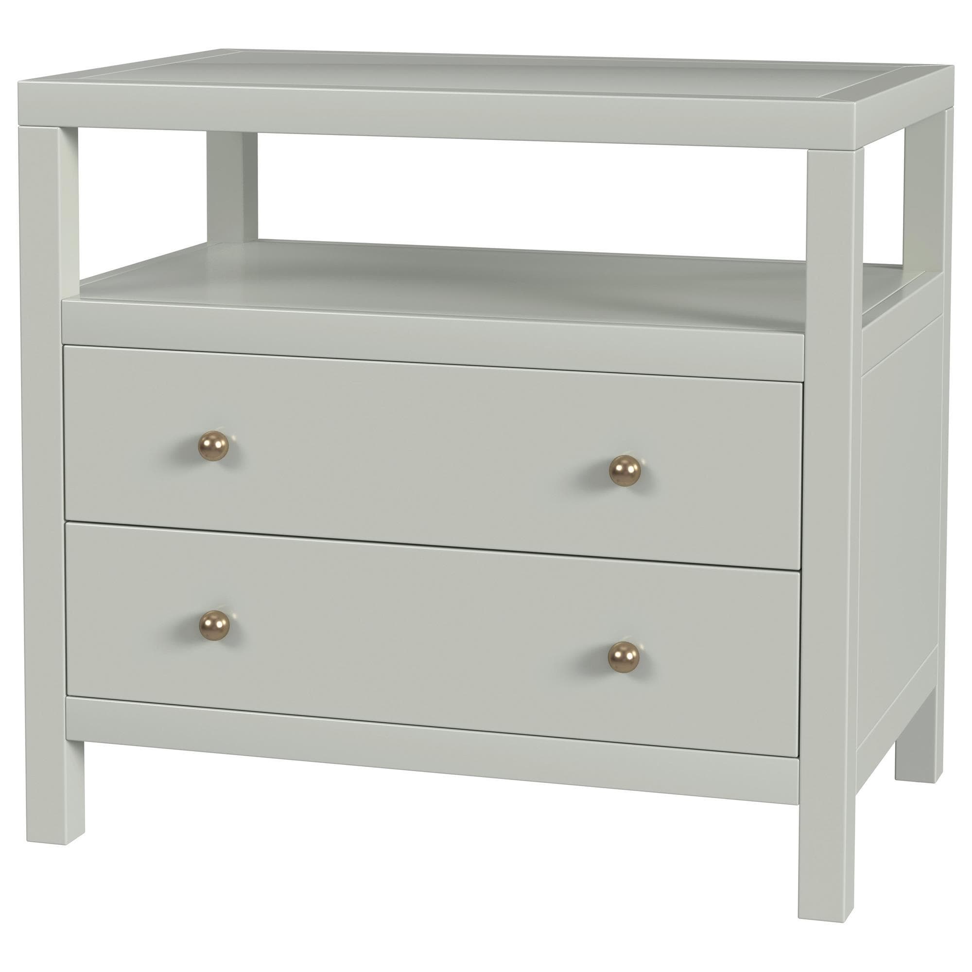 Butler Specialty Company Nora 2-Drawer Wide Nightstand with Open