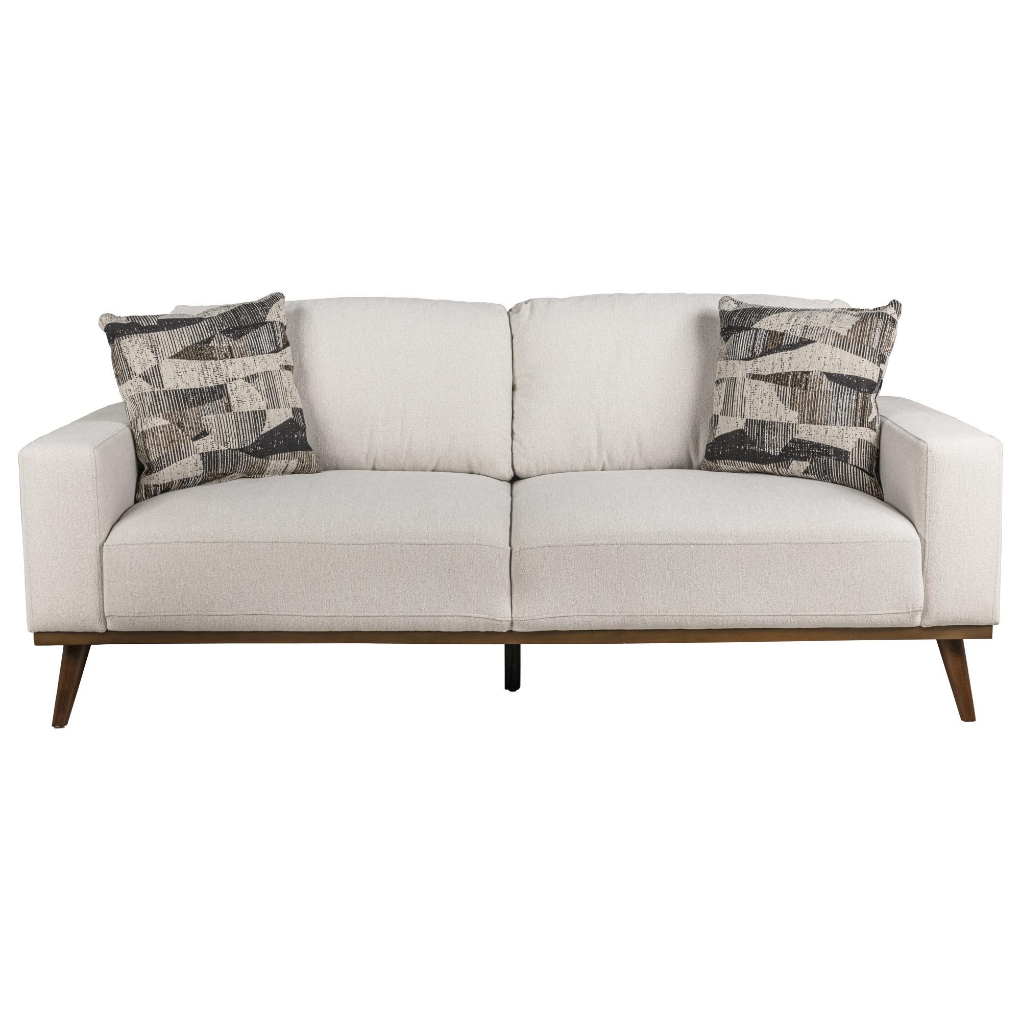 Golden Wave Furniture Heath Stationary Sofa in White