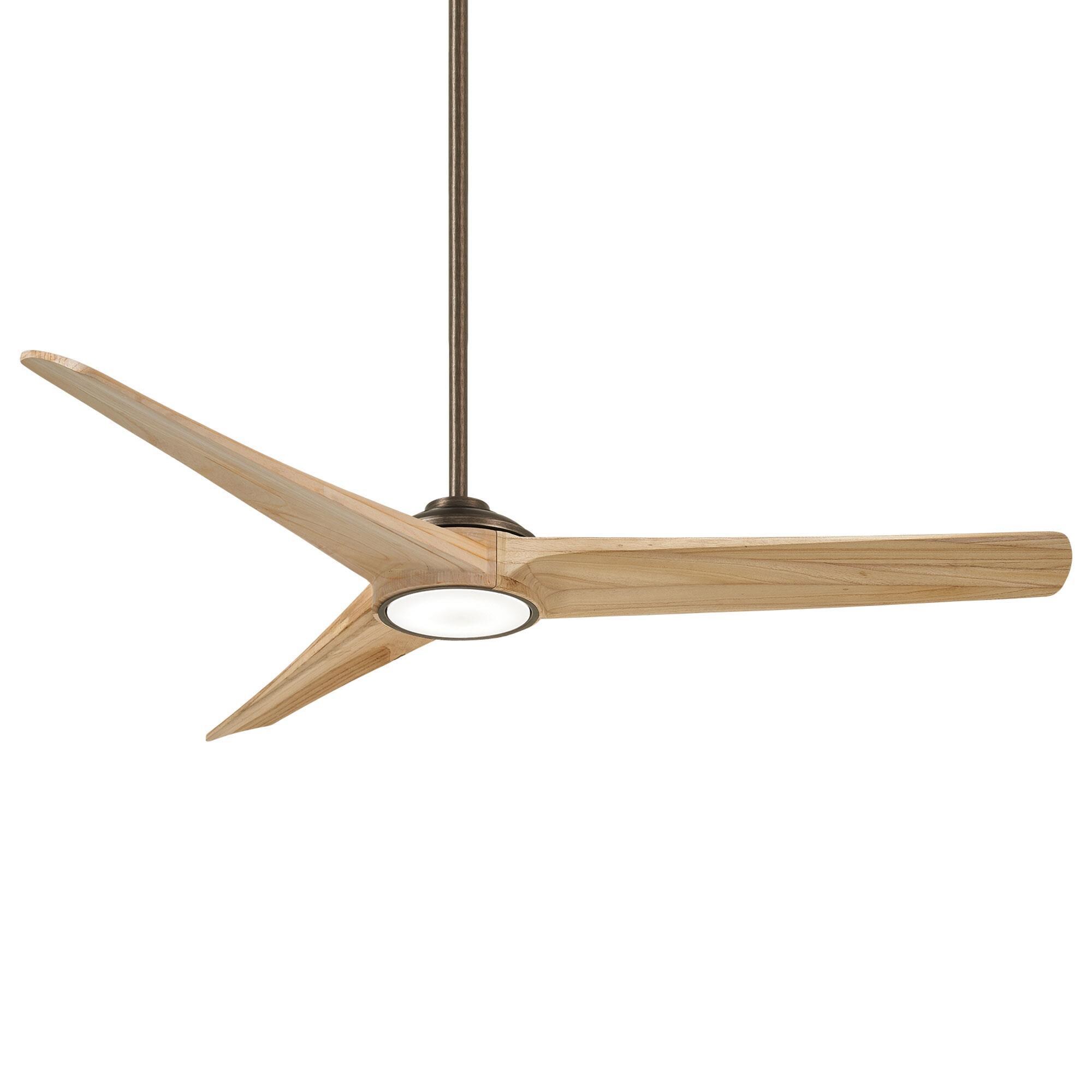 Minka-Aire Timber 68" LED Smart Ceiling Fan with Maple Blades in ...