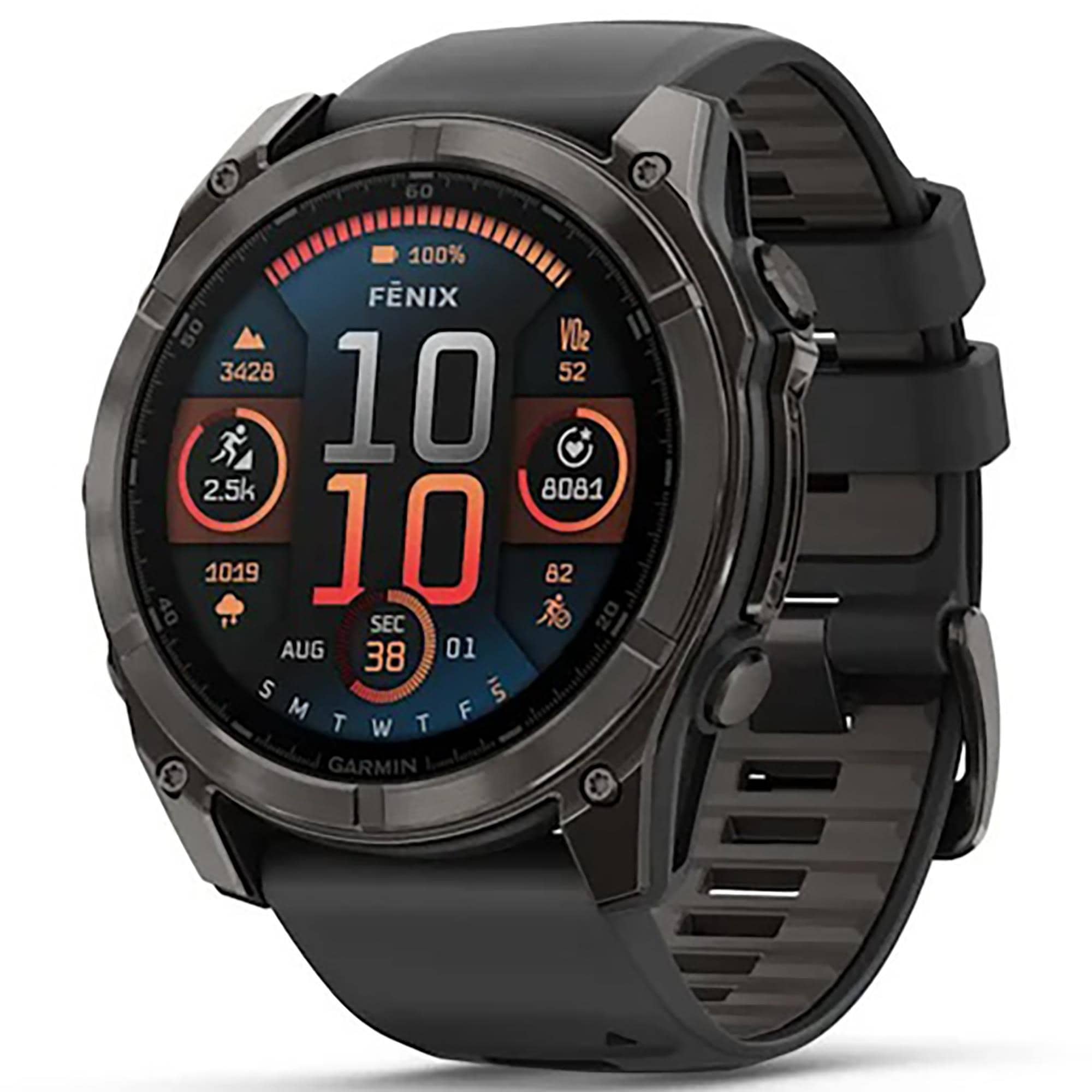 Garmin fenix 8 Sapphire AMOLED Smartwatch 51mm Carbon Gray DLC