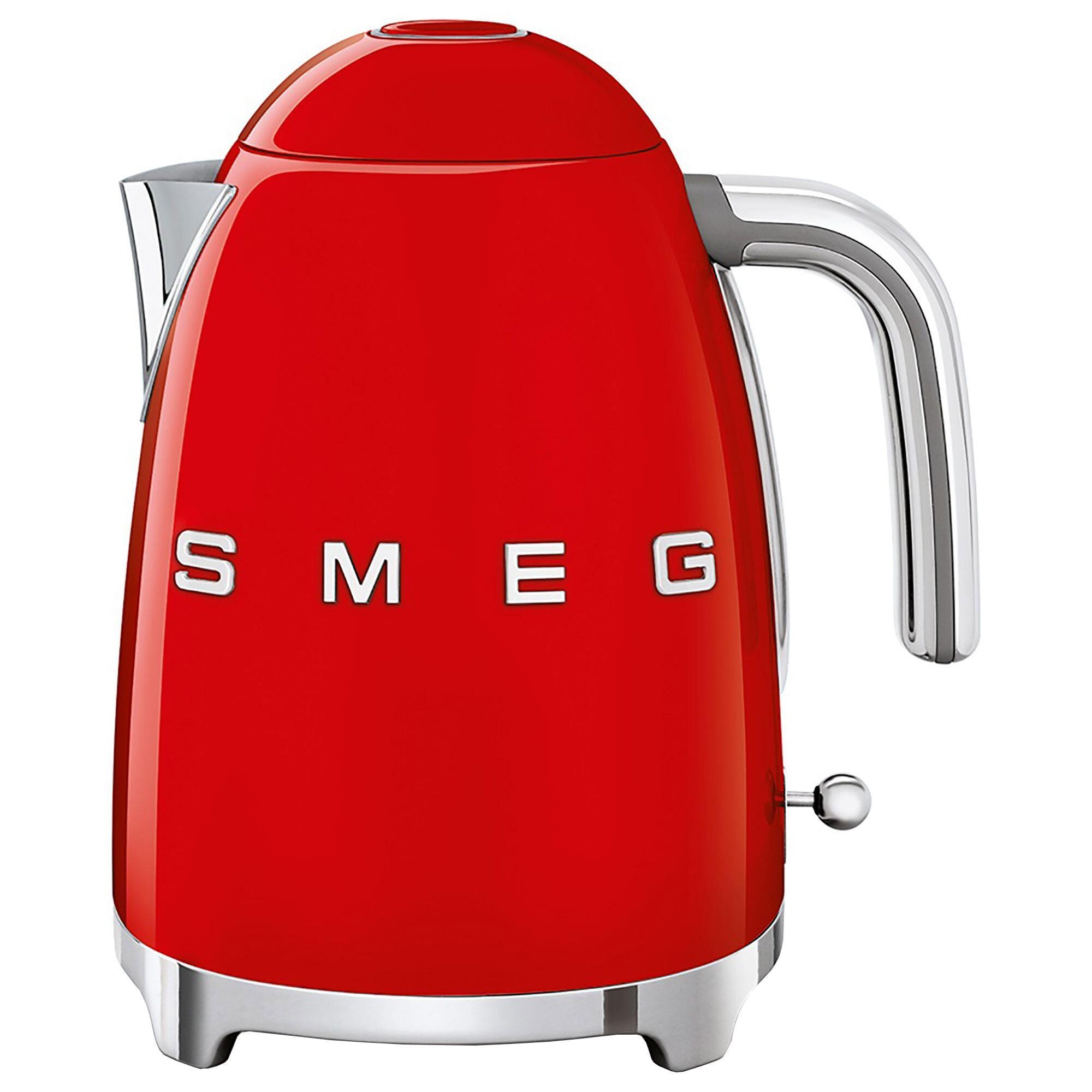 SMEG 7-Cup Stainless Steel Retro Style Electric Kettle in Pink