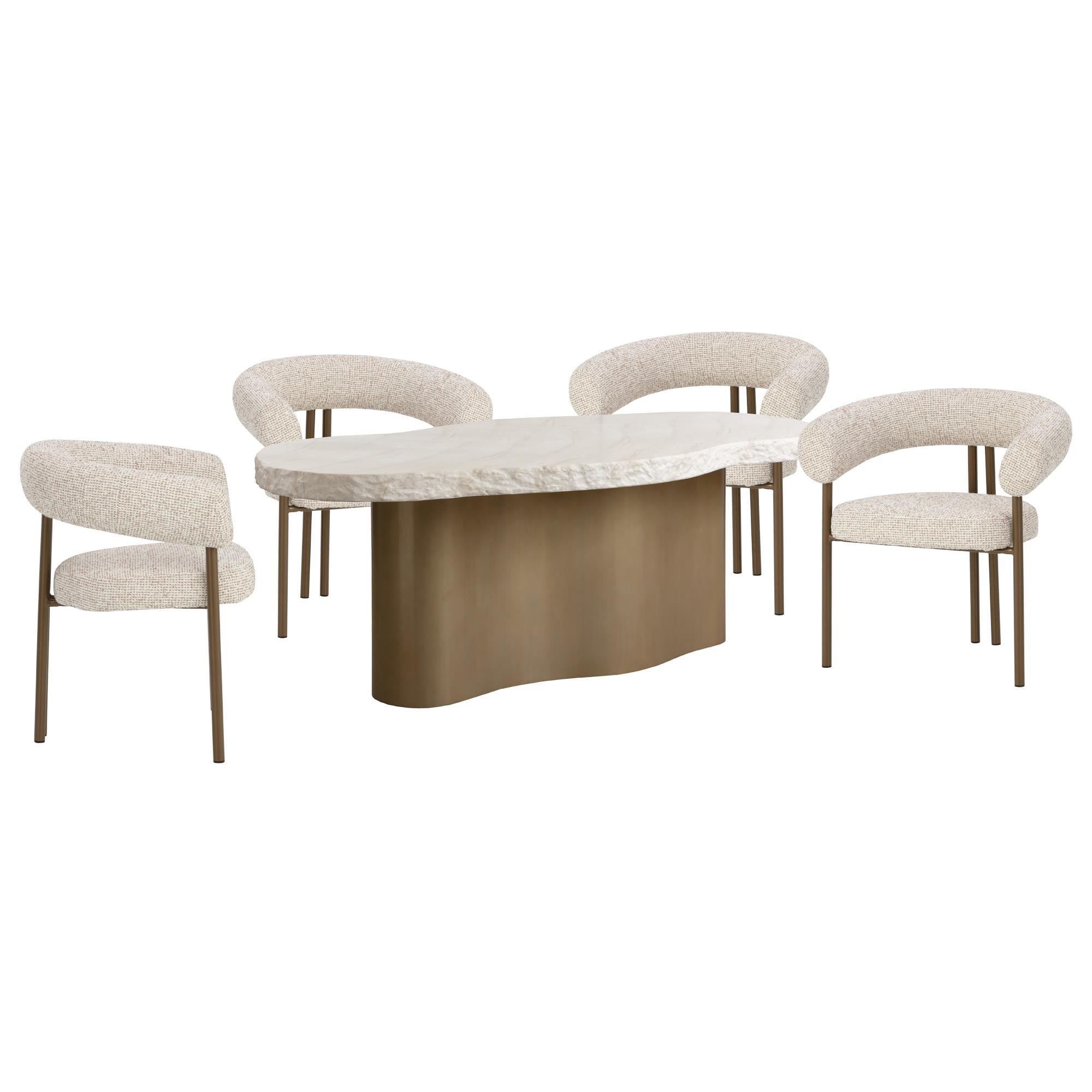 Club Collection By Sunpan Idris and Oniva 5-Piece Rectangular