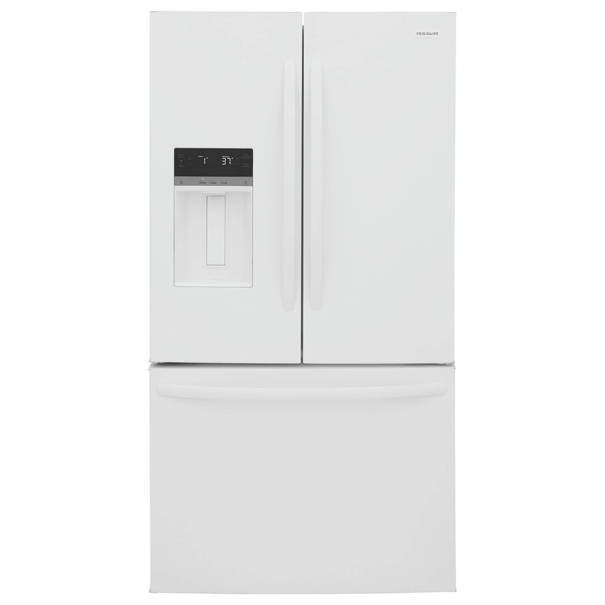 Frigidaire 27.8 Cu. Ft. Freestanding French Door Refrigerator in White Shop NFM