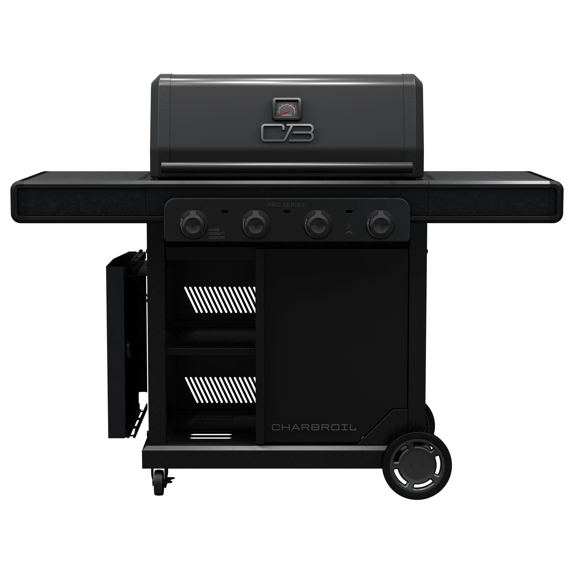 Charbroil Pro Series 4-Burner Gas Grill and Griddle in Black