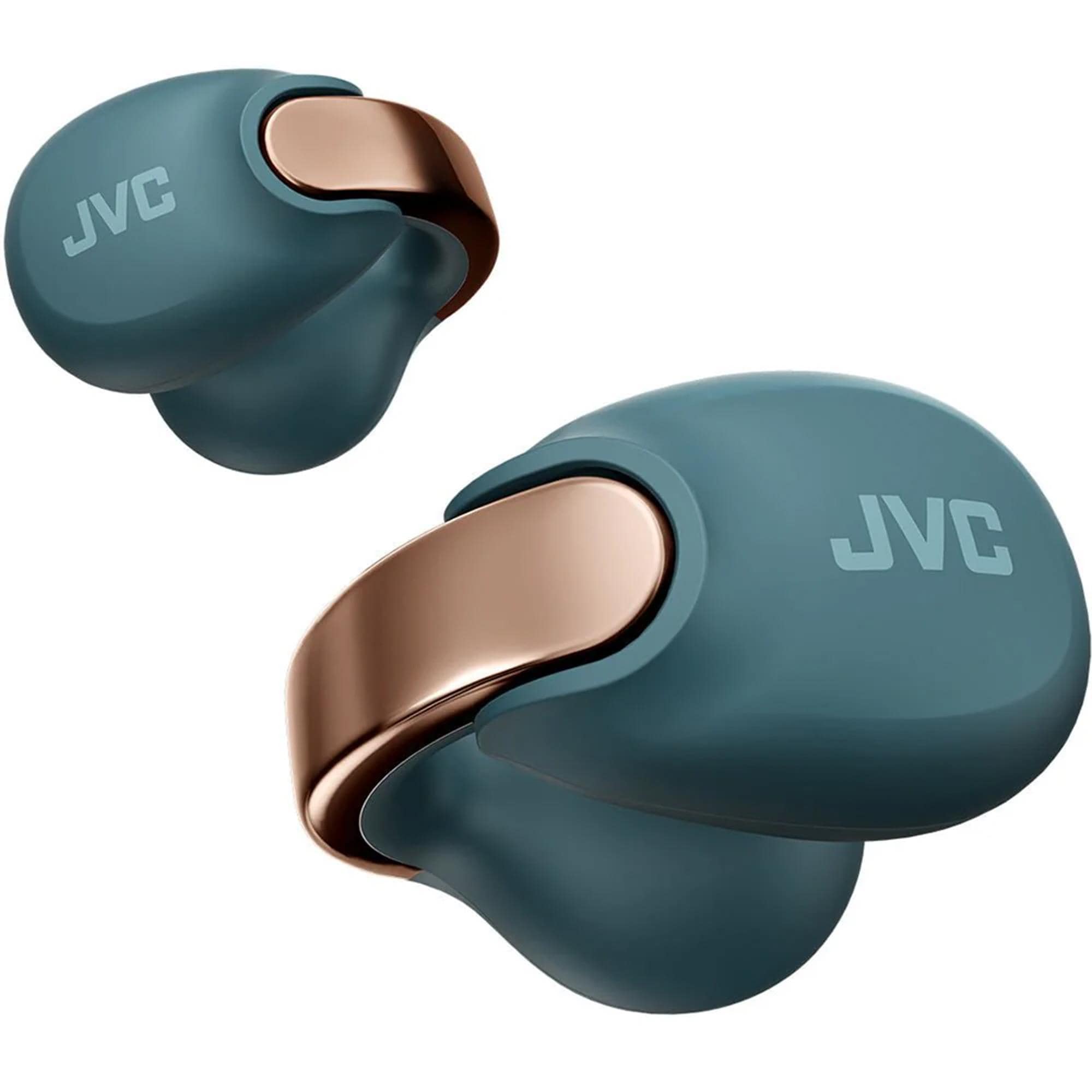 JVC Nearphones Open-Ear True Wireless Earbuds in Teal Blue