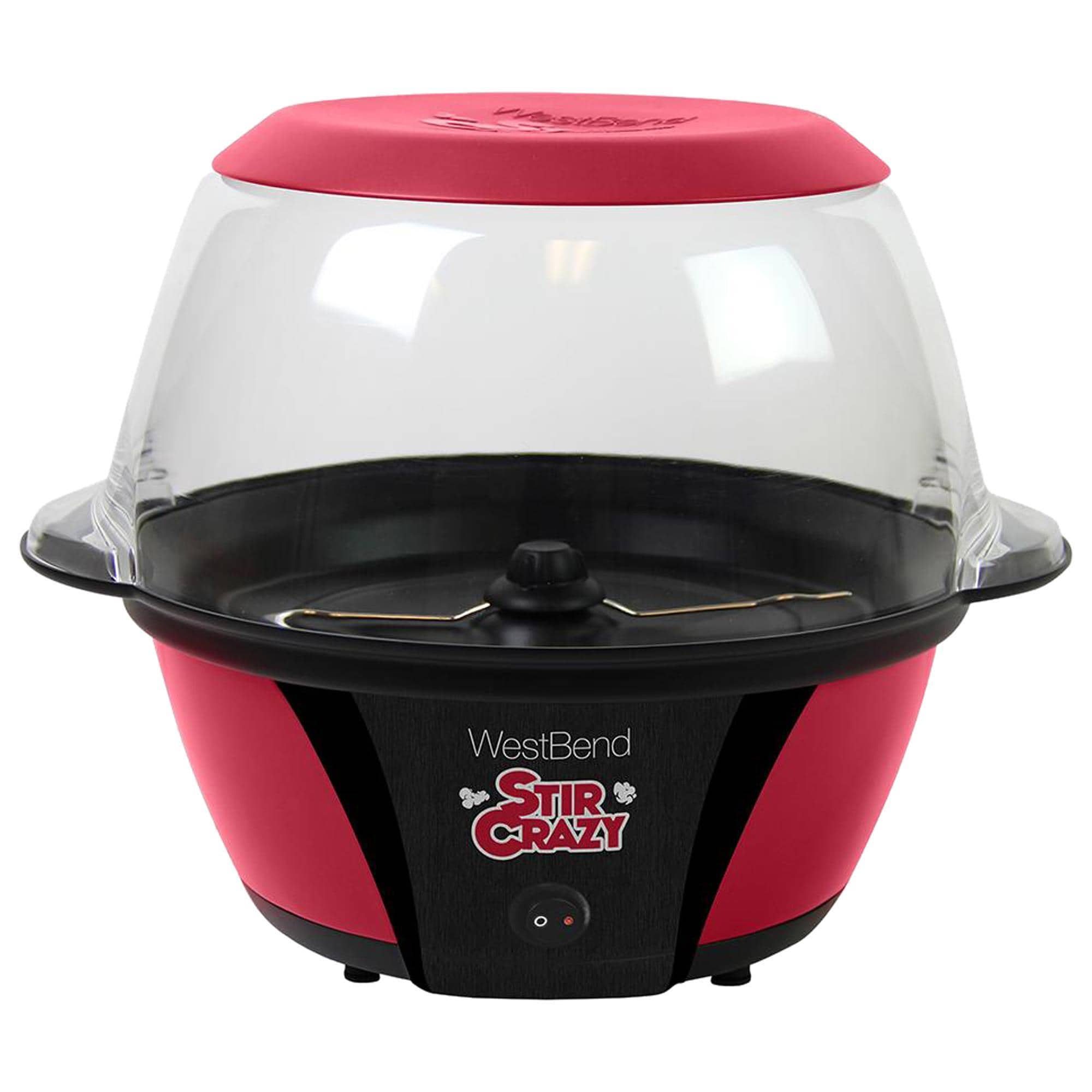 West Bend Stir Crazy Popcorn Maker - Black/Red - 6 qt