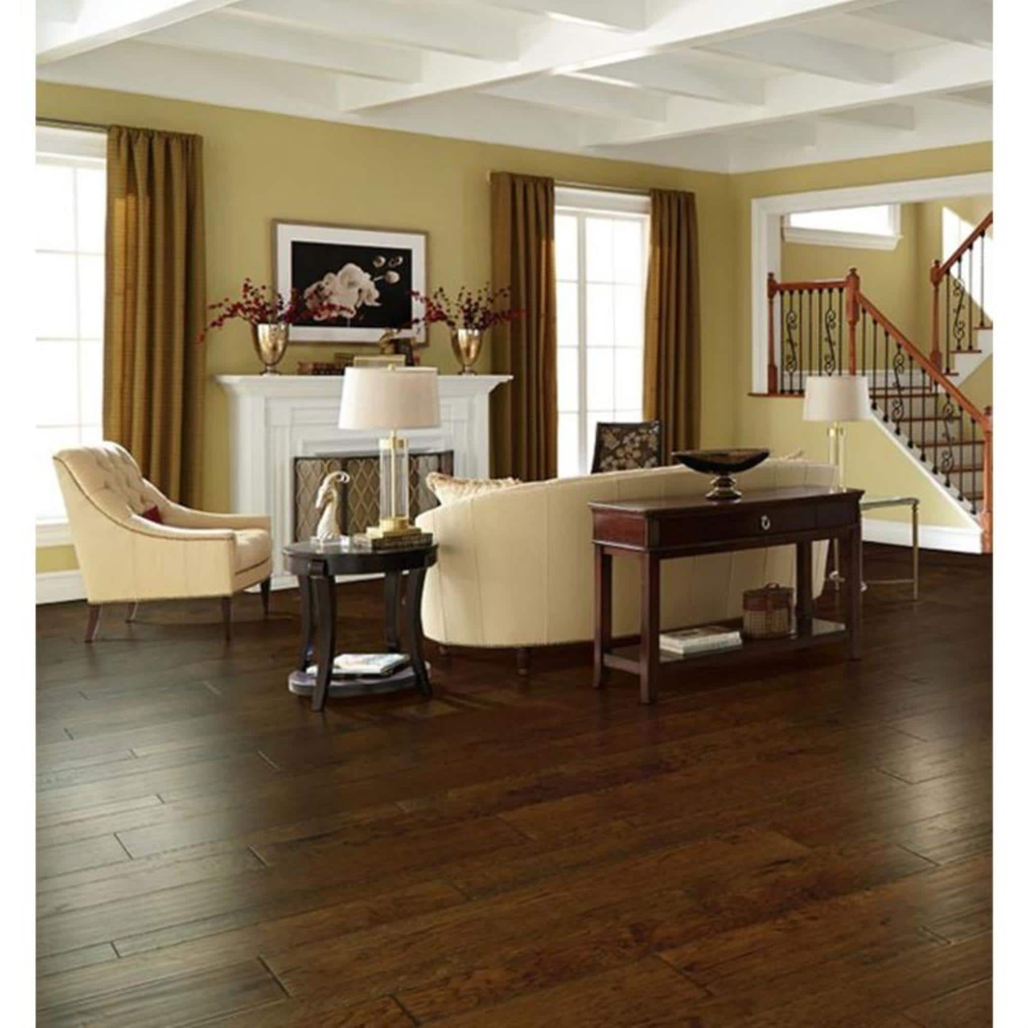 Mohawk TecWood Essentials Weathered Portrait Hardwood in Coffee