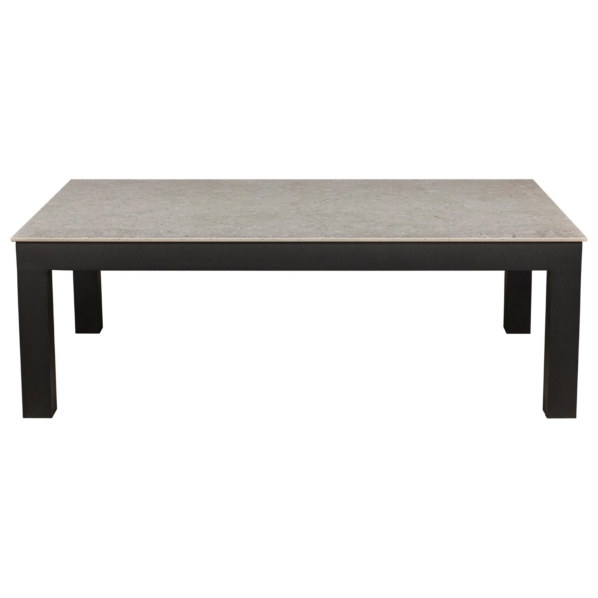 Venturing Table Venture Campbell Cocktail Table in Graphite and Shell