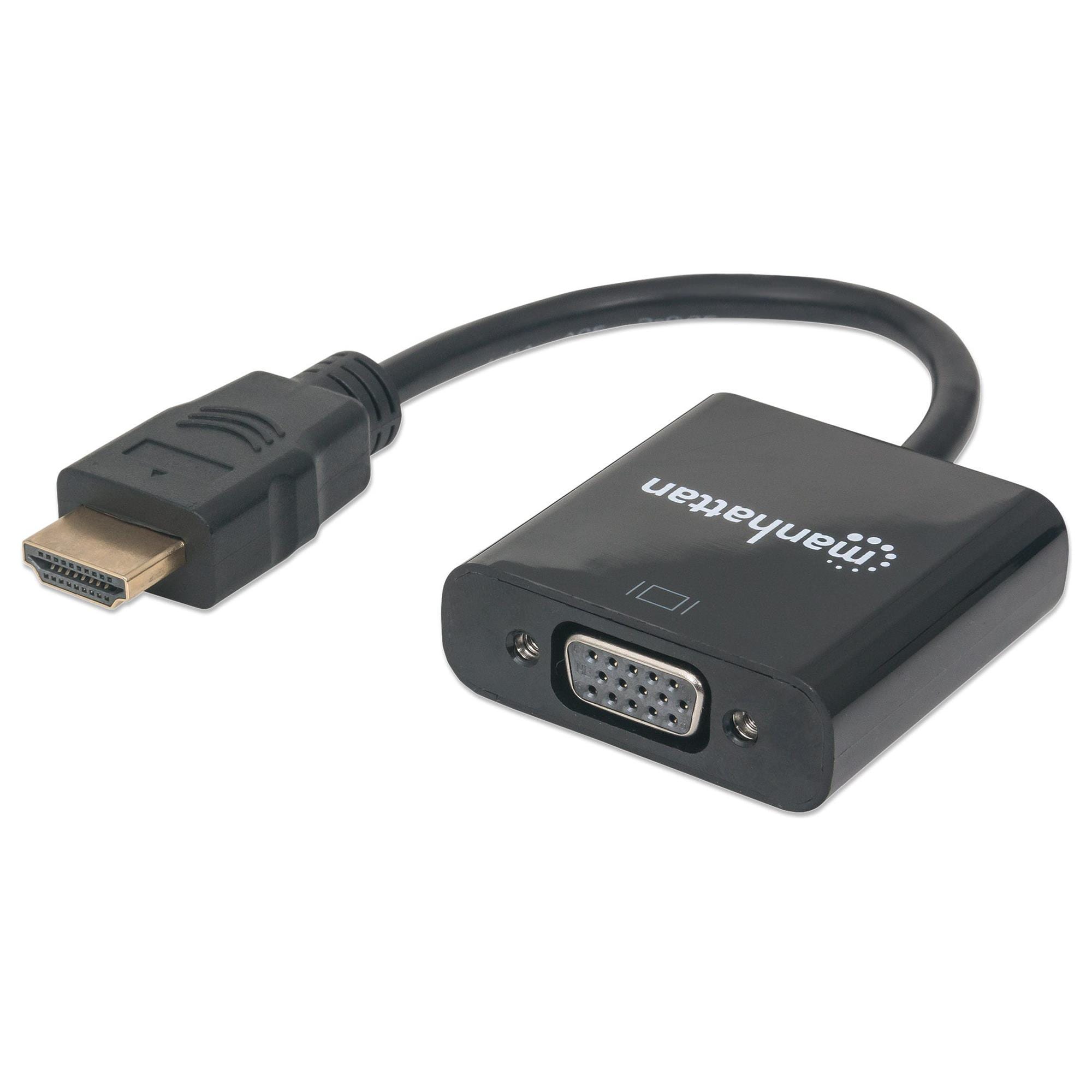 Manhattan HDMI to VGA Converter in Black | Nebraska Furniture Mart